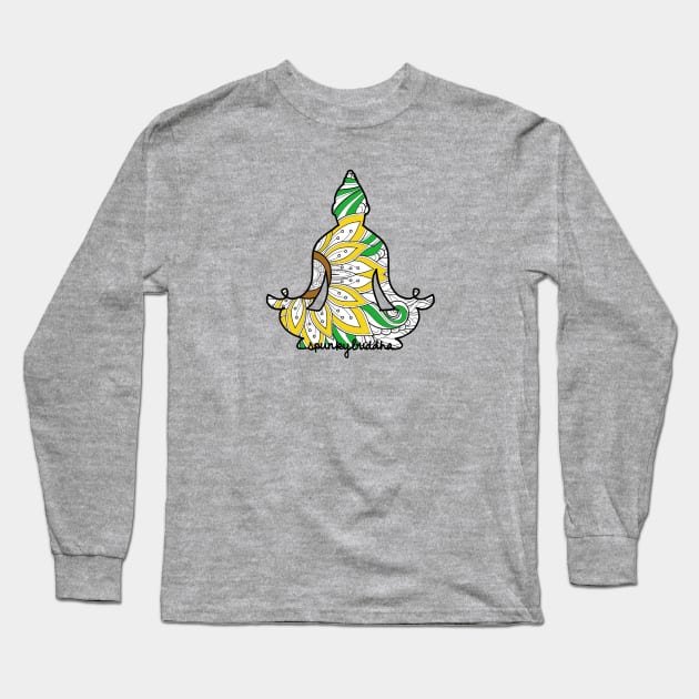 Flowering Buddha Long Sleeve T-Shirt by Spunky Buddha